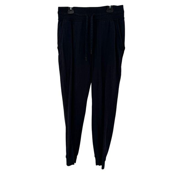 Lululemon Warm Down High-Rise Jogger Black Modal Womens Size 6 Comfortable Activ - Picture 1 of 6